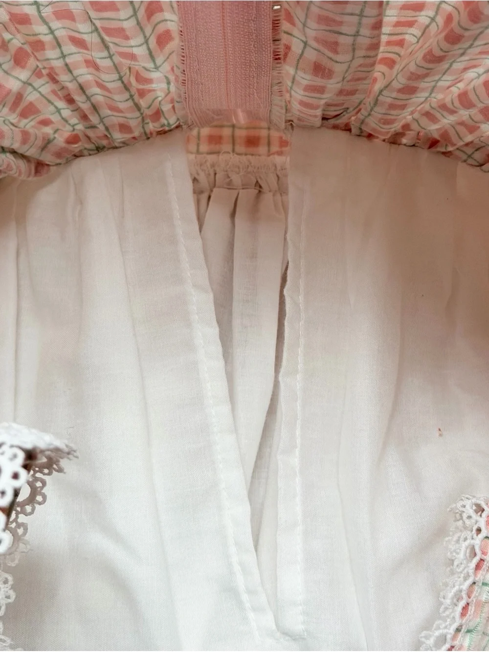 Vintage‎ Handmade Puff Sleeve Peter Pan Collar Dress